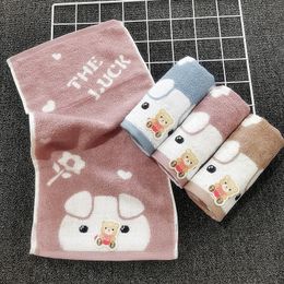 Sell Like Hot Cakes Cartoon Piggy Cotton Thickened Dark Children's Towel Baby Child Wash Face Small Towel Children's Products