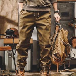 Pantaloni cargo vintage americani da uomo Pantaloni da jogging casual Lunghezza Militarys Mens Streetwear Pantaloni da tuta tattici da lavoro da uomo