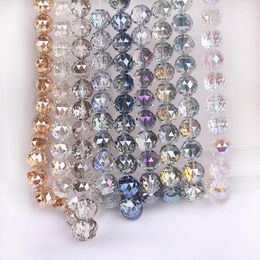 Crystal 50Pcs Natural Stone Beads 16mm Faceted Glass Round Ball Beading Crafts Metarial Jewellery Earing Necklace Supplier