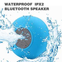 Cell Phone Speakers Bathroom Wireless Speaker Water Drop Bluetooth Speaker With Suction Cup Convenient Stereo Suitable For Bathing And Cooking Sound Z0522