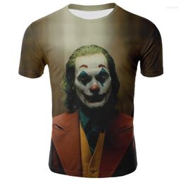 Men's T Shirts 2023 Horror Movie IT Clown 3D Printed T-shirt Women's Summer Wild Casual Harajuku Top Hip-hop Shirt Street Clot