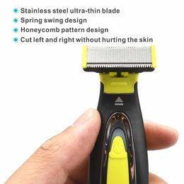 Electric Shaver Men Beard Shaver Head Replacement Blade Beard Trimmer Shaver Blades Spare Parts for MLG One Blade Razor Shaver