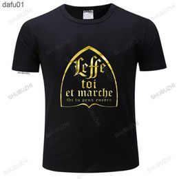 Men's T-Shirts Leffe-Yourself And Walk If You Still Can tshirt French Text Humor Beer Alcohol Drinking Lovers EU Size T Shirt L230520 L230520