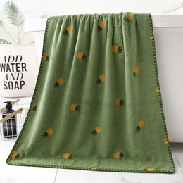 Avocado Green Bath Towel Coral Fleece Super Soft Material Water Absorption Bathroom towels beach towel spa birthday present Towe