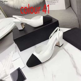 Sandals Dress sandal Designer shoes leather Thick heel high heels Belt buckle sandals Fashion Sexy Bar Party women SHoes new High heeled shoes size With box J0525