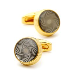 Cufflinks Golden 2022 TOMYE XK22S069 Personalised Round Formal Business Casual Men Button Shirt Cuff Links Wedding Gifts Jewellery