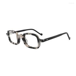 Sunglasses Frames Square Frame Handmade Acetate Eyeglasses Vintage Men Optical Eyewear Japanese Design Prescription Retro Glasses Women