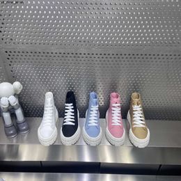 Dress Shoes Women Causal Shoes Fashion Platform Wedges High Top Women Sneakers Fabric Leisure Sports Flats Designer Spring Round ToeShoes J230522