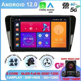 Android 12 10.1inch 4G Carplay 2din Car Radio Multimedia Player Navigation GPS For Volkswagen SKODA Octavia 3 A7 2013-2018 Netflix-5