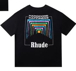 Spring Summer Rhude T Shirt Man T Shirts Women Tees Skateboard oversize Men Short Sleeve T-shirt luxury Brand Mens T-shirts US SIZE S-XXL 27