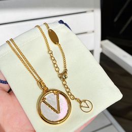 Luxury Jewellery designers pendant necklaces for womens Gold Necklace Letters L Unisex Fashion Designer Chain Women Wedding Gifts 2305226PE