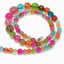 Chains Trendy Multicolor Simulated Tourmaline Round Beads 6-14mm Tower Chain Necklace Women Gift Jewellery 18inch B1496