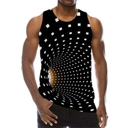 New 3D Printing Funny Psychedelic Hole Tank Top Fashion Men Women Tracksuits Crewneck Vest Plus Size S-6XL Harajuku 005
