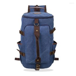 Duffel Bags Z.L.D.Casual Backpack Men'S Large Capacity Travel Bag Vintage Canvas Student School Luggage