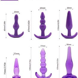 factory outlet Sexy toy 6-piece set with silicone docking plug adult sex toys suitable for women men and beginners