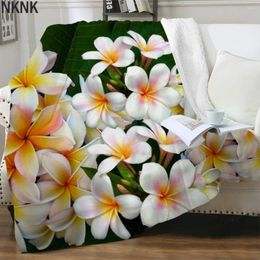 Blankets NKNK Plum Blossom Blanket Flowers Bedding Throw Romantic 3D Print Harajuku Thin Quilt Sherpa Fashion Vintage Polyester
