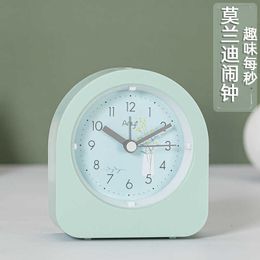 Desk Table Clocks Children Alarm Clock Boys and Girls Bedroom Boutique Small Alarm Clock Bedside Mute Intelligent Electronic Clock Alarm Clock AA230522