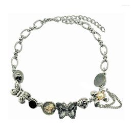 Chains Button Necklaces Jewellery Choker Copper Material 264E