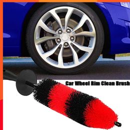 New Car Wheel Rim Cleaning Brush 45cm Soft Bristle Car Engine Washing Brush Detail Brushes Multipurpose-use Car Wheel Cleaning Tool
