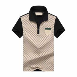2023 Designer Polo Shirts Men Luxury Polo Casual Men Polo T Shirt Snake Bee Letter Print Embroidery Fashion High Street Mens PolosMany colors are available Size M-3XL--G