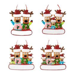 Christmas Decorations Tree Elk Pendant Personalized For 2023 Reindeer Family Durable Resin Lightw
