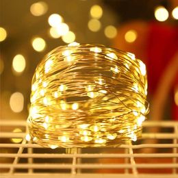 Christmas Decorations New Year's Eve Decorations 1~10M Copper Wire LED Light Christmas Decorations for Home Navidad New Year Christmas Decoration