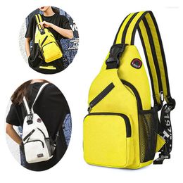 School Bags Casual Small Backpack Women Girls Chest Bag With Earphone Hole Female Crossbody For Cycling Sports Shoulder