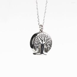 Chains Stainless Steel Tree Of Life Cremation Urn Pendant Necklace Jewelry Human Ash Necklaces Gift For Him