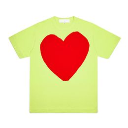 Cdg Designer Summer Mens T-Shirts Cdgs Play T Shirt Commes Short Sleeve Red Heart Womens Badge Embroidery Heart Red Love Luxury Fashion Classic Designer 5870