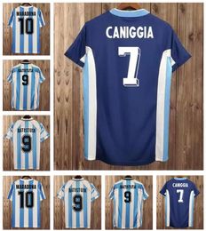 Retro Maradona Soccer Jerseys Vintage Football Shirts MESS1 Maillots de foot 1986 1993 1994 1996 97 1998 2000 2001 2006 2010 2014 Camiseta de Futbol 22401