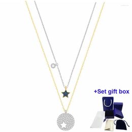 Chains SwaHigh Quality XL036 Jewelry Simple Modern Play Trend Romantic Round Diamond Embellishment Female.