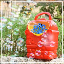 Gun Toys Bubble Machine Outdoor Toy Funny Durable Automatic Colourful Bubble Blower Maker Toys Kids Baby Music Electric Outdoor Toys T230522