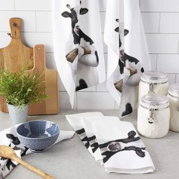 Animal Cow Farm Mikrofasel Handtuch absorbierende Küchenreinigung Stofftuch Handtuch Haushaltsreinighandtuch