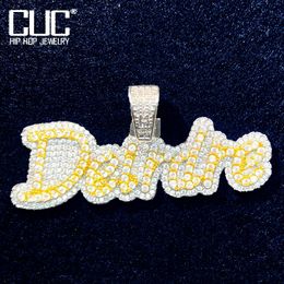 Necklaces Custom Small Conjoined Letters Name Pendant For Men Women Make Number Necklace Chain Bling Zircon Fasion Hip Hop Jewellery