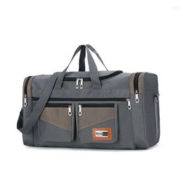 Duffel Bags High Quality Oxford Men's Travel Bag Large Capacity Male Trip Duffle Weekend Overnight Waterproof Hand Luggage Big