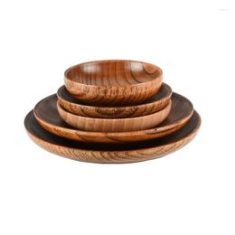 Plates Household Vinegar Plate Snack Salad Wooden Seasoning Kitchen Sushi Breakfast Dried Fruit Tray Bone Spitting Dish