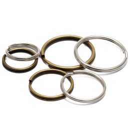 50pcs/lot 16/20/25mm Keychain Connector Circle Keyring Findings Fit DIY Keychain Rings Circles Accessories