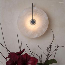 Wall Lamps Reading Lamp Glass Blue Light Led Switch Bed Head Swing Arm Cute