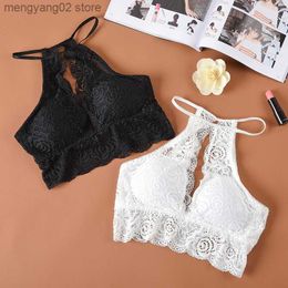 Bras ATHVOTAR Sexy Lace Women Bra Lingerie French Deep V-neck Triangle Cup Bralette Underwear Wireless Soft Comfortable Bras 2022 T230522