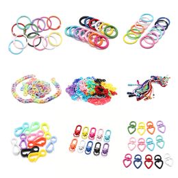 Multi-Colors Mixed Brooch Pins Lobster Clasp Hooks Ball Chain Key Rings Chains For DIY Jewelry Making Supplies Accessories