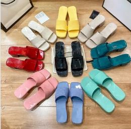 woman slipper Top quality designer lady Sandals summer fashion jelly slide high heel slippers luxury Casual Womens Leather Alphabet beach shoes