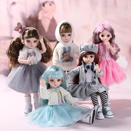 Compre Mini boneca bjd artesanal 1/6, boneca fofa de maquiagem com