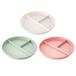 Dinnerware Sets 3pcs Divided Plates Portion Control Reusable Lunch Dinner Trays For Adults