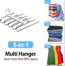 Wholesale Multi Functional Clothes Hangers Pant Storage Cloth Rack Trousers Hanging Shelf Non-slip Clothing Organiser Storage Rack