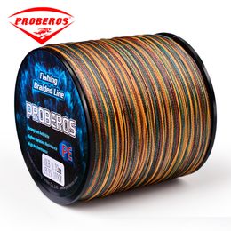 Braid Line PRO BEROS 300M 500M 1000M 8 Strands 10 100LB PE Braided Fishing Wire Multifilament Super Strong Japan Mixed Colors 230520