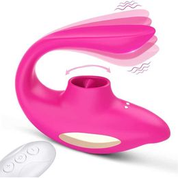 factory outlet remote control clitoral wearable couple vibrator with tongue licking vibrating rechargeable pacifiers adult sex toy female