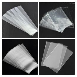 Jewellery Pouches 8Seasons OPP Plastic Open Top Bags Rectangle Transparent Pouch Sachet Party Gifts Bag Beads Packing 100-500 PCs