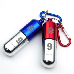 Keychains Anime Bulma Portable Waterproof Outdoor Container Aluminium Case Keychain Metal Box