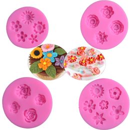 Flower Floret Fondant Silicone Mould diy Chocolate Baked Cake Decoration Clay Plaster Mould 1224335