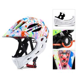 Cycling Helmets Bicycle helmet Moulded full face helmet impact resistant head protection comfortable and breathable skateboard helmet for children P230522